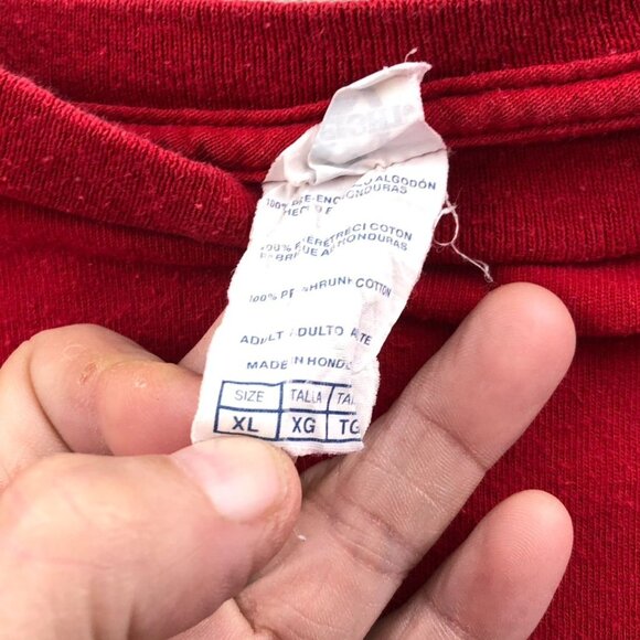 Vintage Mens Houston T-Shirt Size XL Red Short Sleeve Casual Graphic Tee - Picture 4 of 10